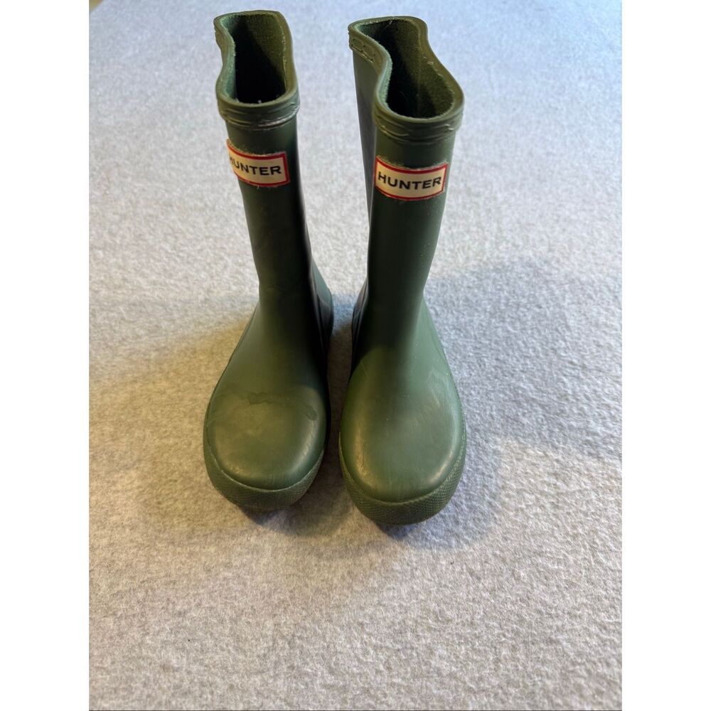 Hunter Kids First Classic rain boots green 11B 12G